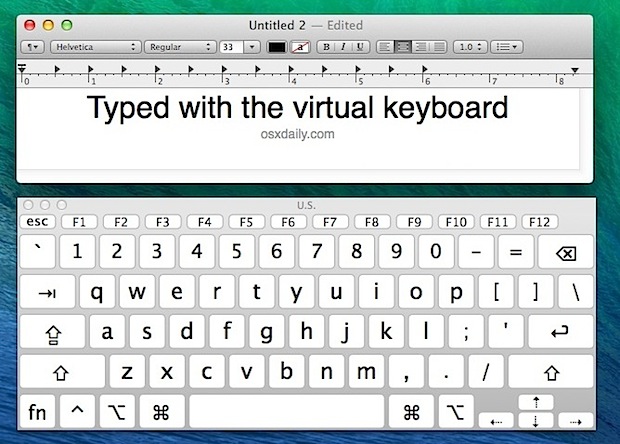virtual keyboard mac